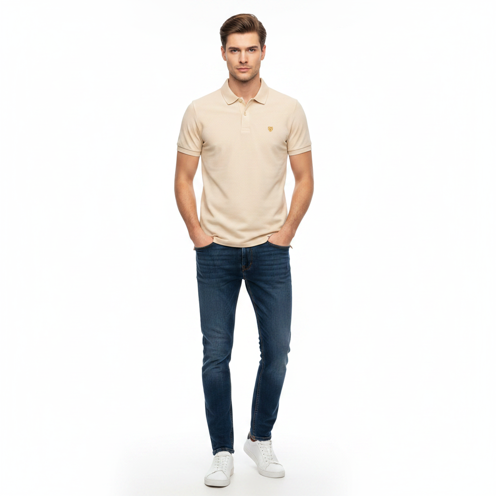 Beige Polo Model