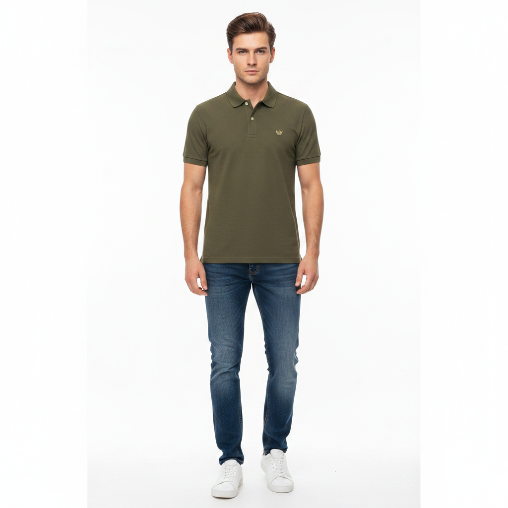 Olive Green Polo Model
