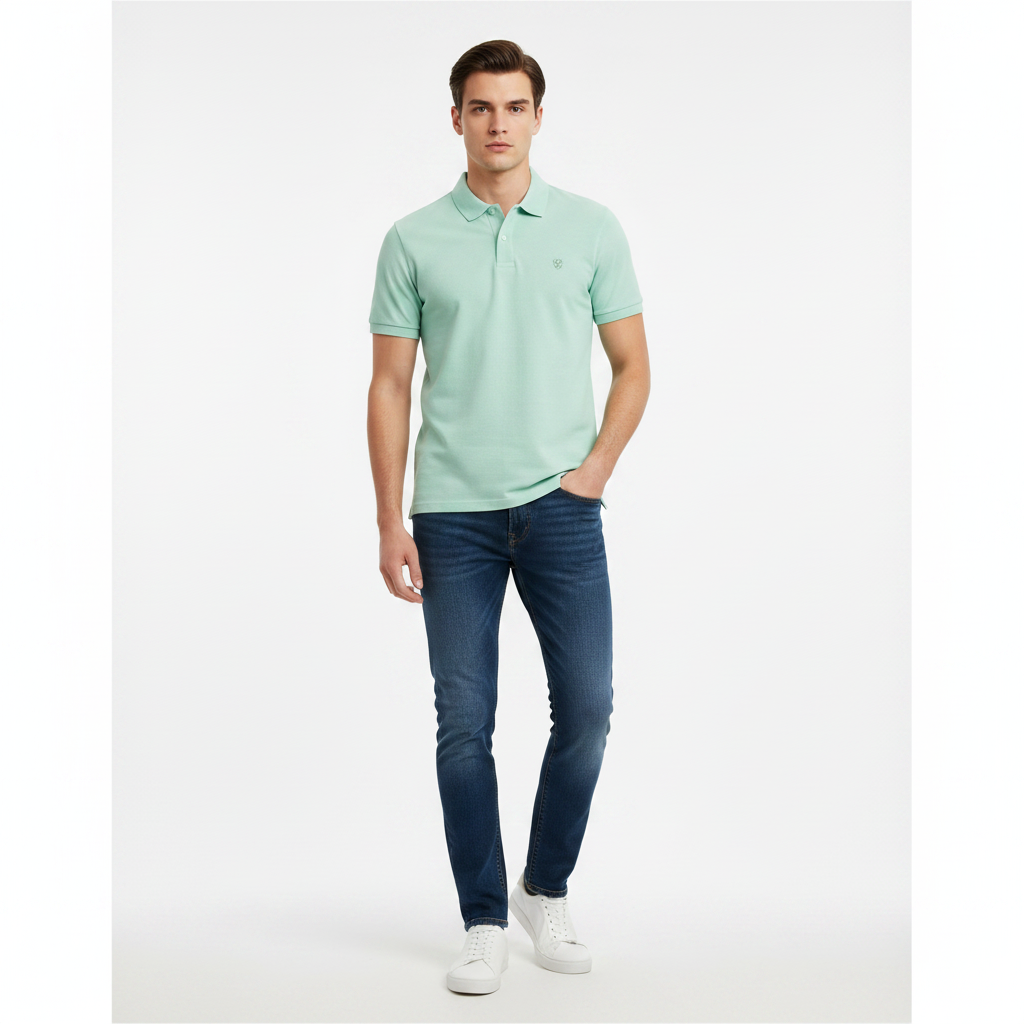 Mint Green Polo Model